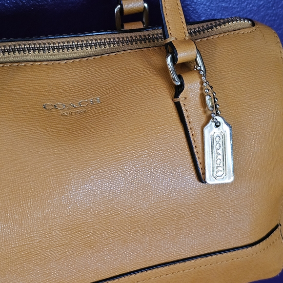 Coach Leather Mini Satchel - Marigold - Picture 2 of 10